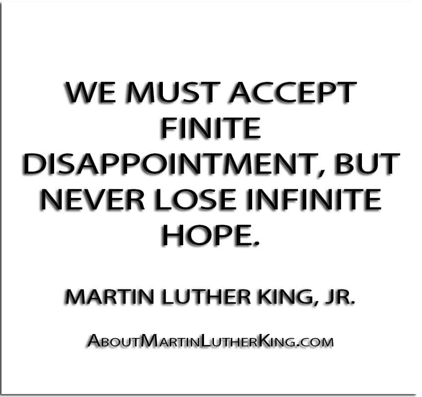 Accept finite:infinite hope