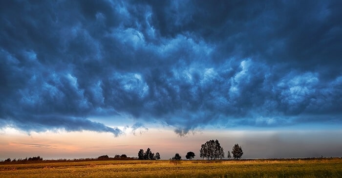stormy clouds landscape