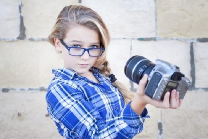 Girl taking a selfie 